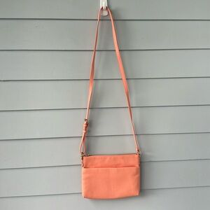 NWOT A New Day Coral Pebbled Faux Leather Crossbody Purse